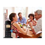 Panasonic Teléfono Inalámbrico de Mesa | Caller ID | 1 Línea | 1 Auricular | Resistente a Impactos | Negro