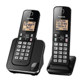 Panasonic Teléfono Inalámbrico de Mesa | Altavoz | Caller ID | 1 Línea | 2 Auriculares | Modo Respaldo | Negro