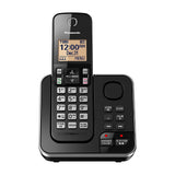 Panasonic Teléfono Inalámbrico de Mesa | Sistema de Contestadora Digital | Altavoz | Caller ID | 1 Línea | 1 Auricular | Modo Respaldo | Negro