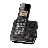 Panasonic Teléfono Inalámbrico de Mesa | Sistema de Contestadora Digital | Altavoz | Caller ID | 1 Línea | 1 Auricular | Modo Respaldo | Negro