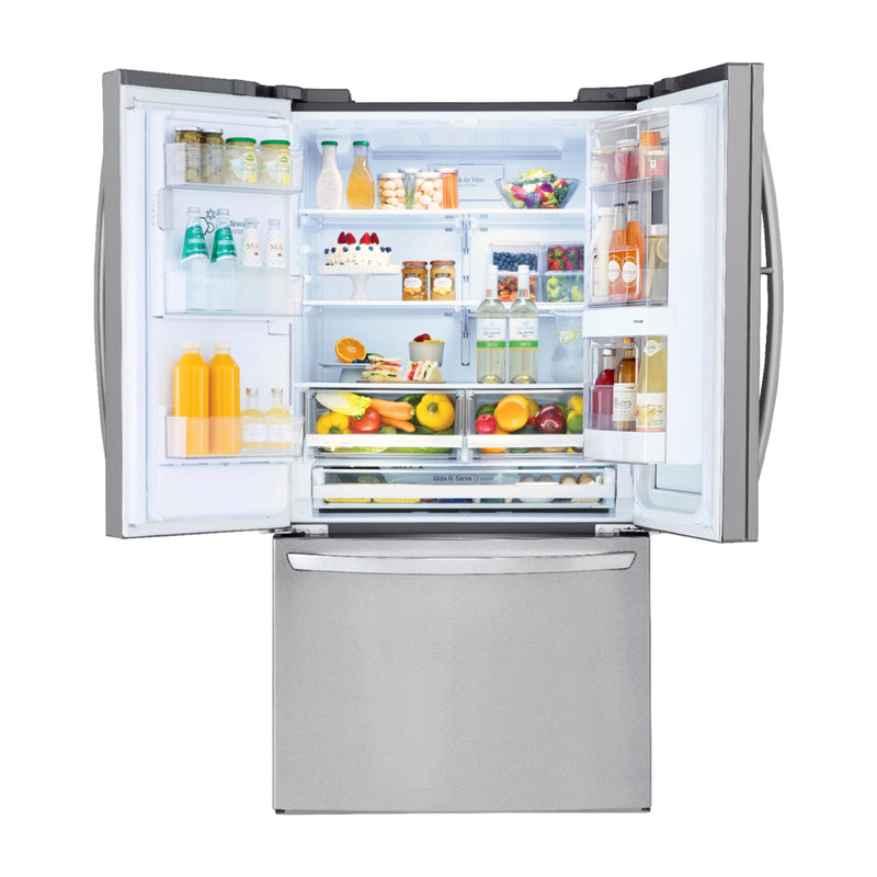 LG Refrigeradora French Door InstaView Door-In-Door Inverter Linear de 3 Puertas | ThinQ | Linear/Door Cooling | Multi Air Flow | Hygiene Fresh+ | Dispensador de Agua y Hielo | 30p3
