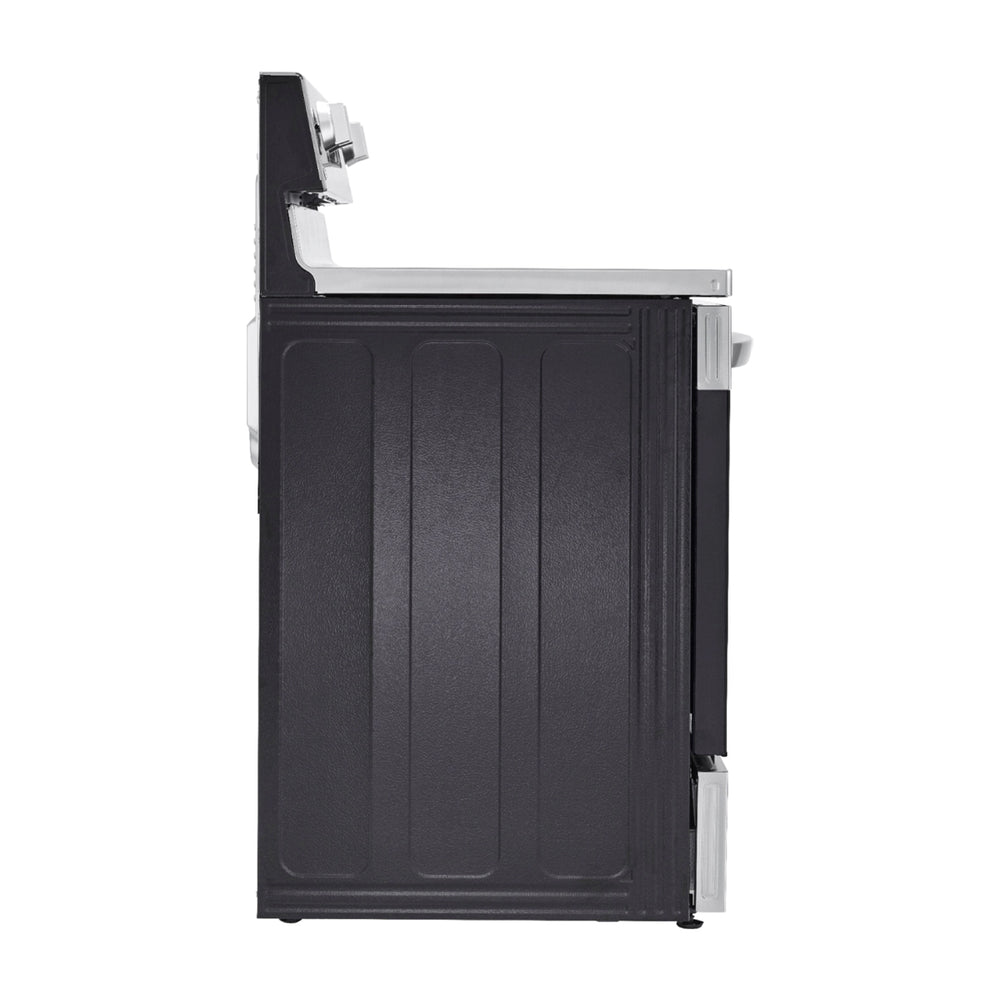 LG Estufa Eléctrica de Acero Inoxidable | 2-en-1 | Smart WiFi ThinQ | 6.3p3 | Air Fryer | Convección | Panel Digital | 30" | 5 Quemadores | Plateado