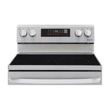 LG Estufa Eléctrica de Acero Inoxidable | 2-en-1 | Smart WiFi ThinQ | 6.3p3 | Air Fryer | Convección | Panel Digital | 30" | 5 Quemadores | Plateado