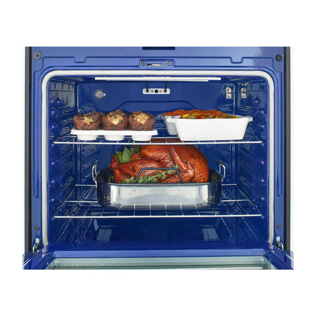 LG Estufa Eléctrica de Acero Inoxidable | 2-en-1 | Smart WiFi ThinQ | 6.3p3 | Air Fryer | Convección | Panel Digital | 30" | 5 Quemadores | Plateado