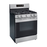 LG Estufa a Gas de Acero Inoxidable | Smart WiFi ThinQ | 5.8p3 | Ultra Heat | Air Fryer | Convección | Panel Digital | 30" | 5 Quemadores