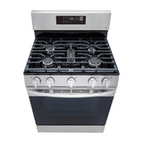 LG Estufa a Gas de Acero Inoxidable | Smart WiFi ThinQ | 5.8p3 | Ultra Heat | Air Fryer | Convección | Panel Digital | 30" | 5 Quemadores