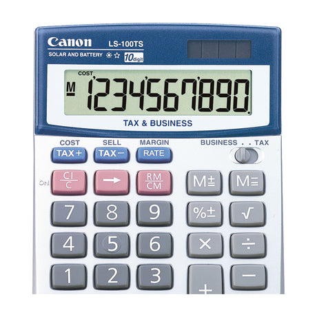 Canon Calculadora de Escritorio de 10 Dígitos | Portátil | Pantalla en Ángulo