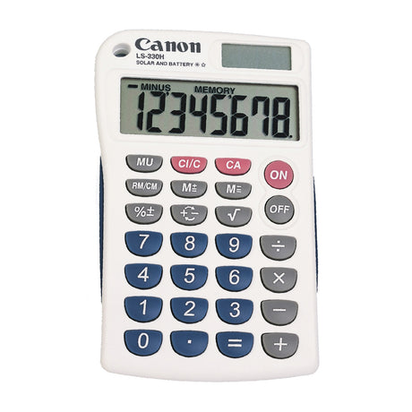 Canon Calculadora de Bolsillo de 8 Dígitos | Batería Solar | Compacta y Liviana