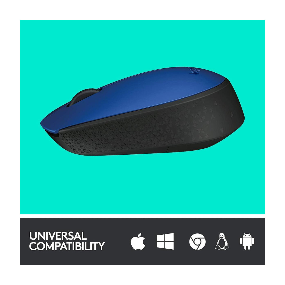 Logitech M170 Mouse Inalámbrico | Azul Negro
