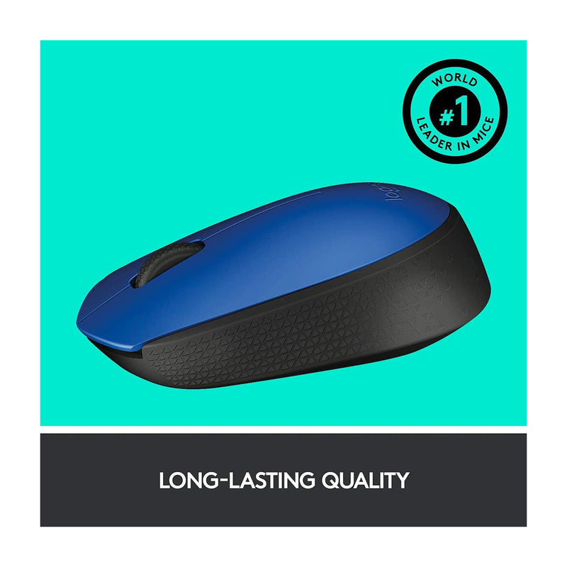 Logitech M170 Mouse Inalámbrico | Azul Negro