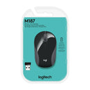 Logitech M187 Mouse Inalámbrico Ultra Portátil | Nano Receptor | Negro