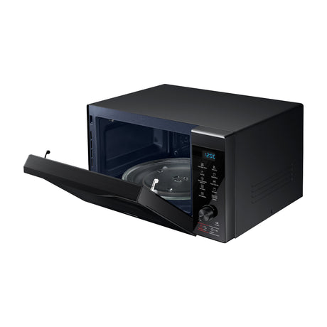 Samsung Microondas de 1000W | Convección | Grill | Sistema de Cocción con Sensor | Interior de Cerámica | SlimFry | 1.1p3 | Negro