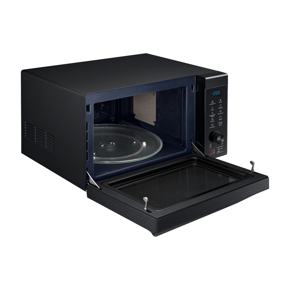 Samsung Microondas de 1000W | Convección | Grill | Sistema de Cocción con Sensor | Interior de Cerámica | SlimFry | 1.1p3 | Negro