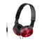 Sony MDR-ZX310 Audífonos On-Ear de Cable | Rojo