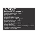Sankey Megáfono Recargable | Grabación de Voz | Rango de 0.5km | 30W