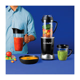 Nutribullet RX Licuadora / Extractor de Nutrientes | Función de Calentamiento para Sopas y Salsas | 10 Piezas | 1.3L | 1700W | Negro