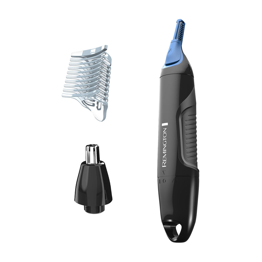 Remington Recortadora de Precisión de Vellos Inalámbrica para Nariz, Cejas y Orejas | Nano Silver | Waterproof