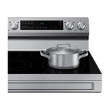 Samsung Estufa Eléctrica de Acero Inoxidable | 2-en-1 | WiFi Smart | 6.3p3 | Air Fryer | Convección | Control de Voz (Alexa y Google) | Panel Digital | 30" | 5 Quemadores