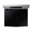 Samsung Estufa Eléctrica de Acero Inoxidable | 2-en-1 | WiFi Smart | 6.3p3 | Air Fryer | Convección | Control de Voz (Alexa y Google) | Panel Digital | 30" | 5 Quemadores