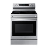 Samsung Estufa Eléctrica de Acero Inoxidable | 3-en-1 | WiFi Smart | 6.3p3 | Air Fryer | True Convection | Control de Voz (Alexa y Google) | Panel Digital | Plancha | 30" | 5 Quemadores