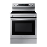 Samsung Estufa Eléctrica de Acero Inoxidable | 3-en-1 | WiFi Smart | 6.3p3 | Air Fryer | True Convection | Control de Voz (Alexa y Google) | Panel Digital | Plancha | 30" | 5 Quemadores