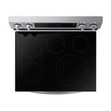 Samsung Estufa Eléctrica de Acero Inoxidable | 3-en-1 | WiFi Smart | 6.3p3 | Air Fryer | True Convection | Control de Voz (Alexa y Google) | Panel Digital | Plancha | 30" | 5 Quemadores