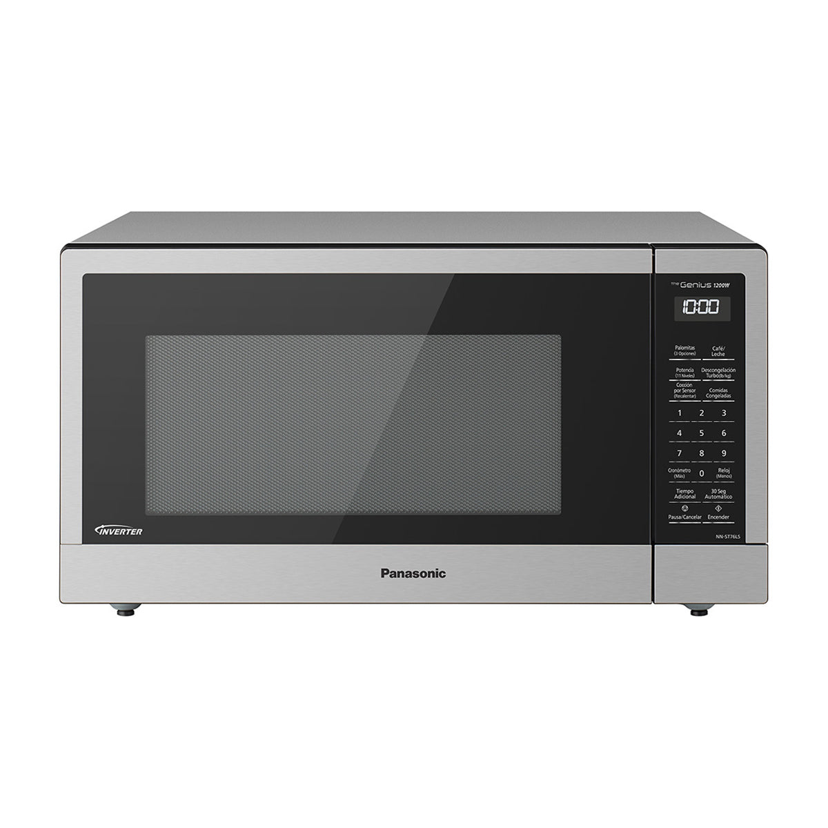 Panasonic Microondas Inverter de 1200W | Cocción por Sensor | 1.6p3 | Plateado