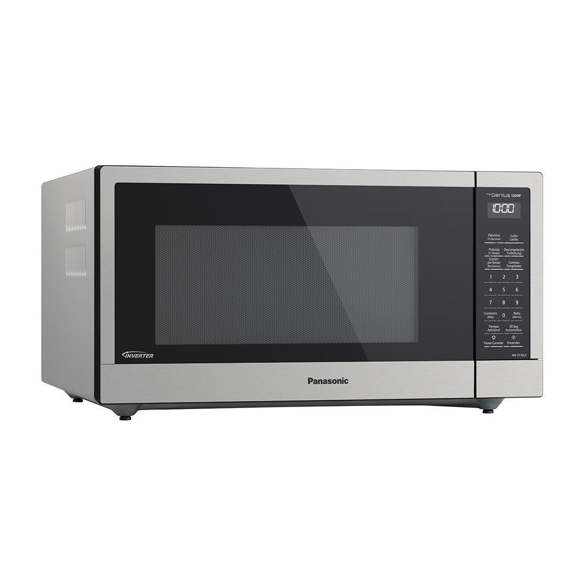 Panasonic Microondas Inverter de 1200W | Cocción por Sensor | 1.6p3 | Plateado