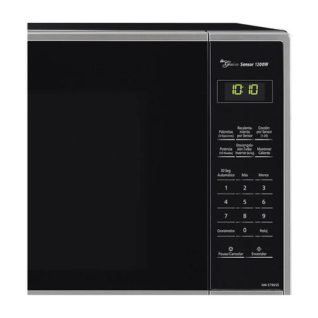 Panasonic Microondas Inverter de 1200W | Tipo Espejo | 2.2p3 | Plateado