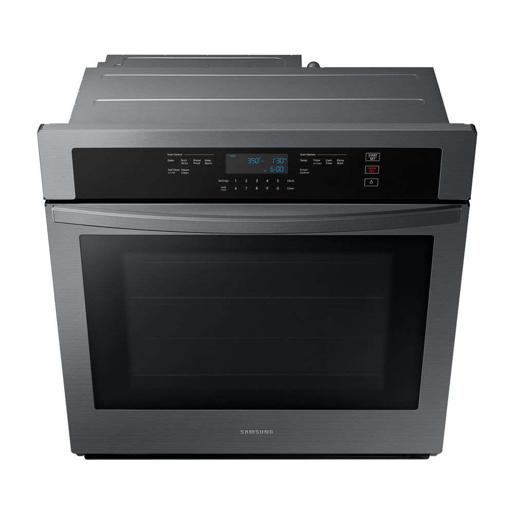 Samsung Horno Multifuncional Empotrable Eléctrico | 30" | 5.1p3 | WiFi | Control Táctil Digital | Interior de Cerámica Azul | Self / Steam Clean | 285°C | Negro