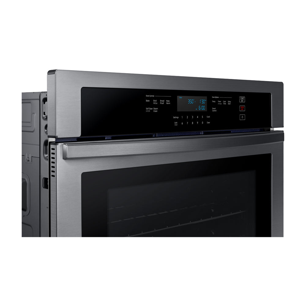 Samsung Horno Multifuncional Empotrable Eléctrico | 30" | 5.1p3 | WiFi | Control Táctil Digital | Interior de Cerámica Azul | Self / Steam Clean | 285°C | Negro