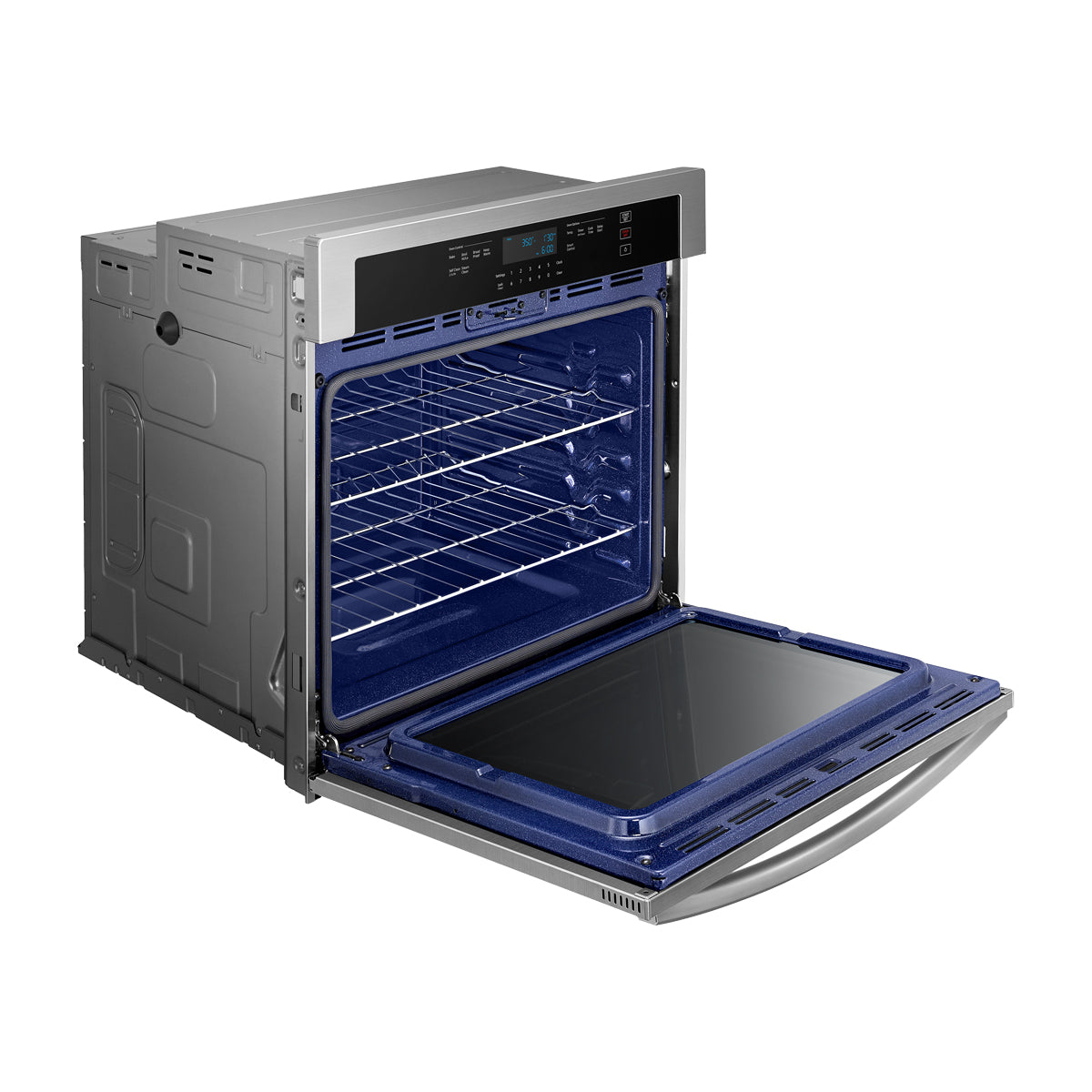 Samsung Horno Multifuncional Empotrable Eléctrico | 30" | 5.1p3 | WiFi | Control Táctil Digital | Interior de Cerámica Azul | Self / Steam Clean | 285°C