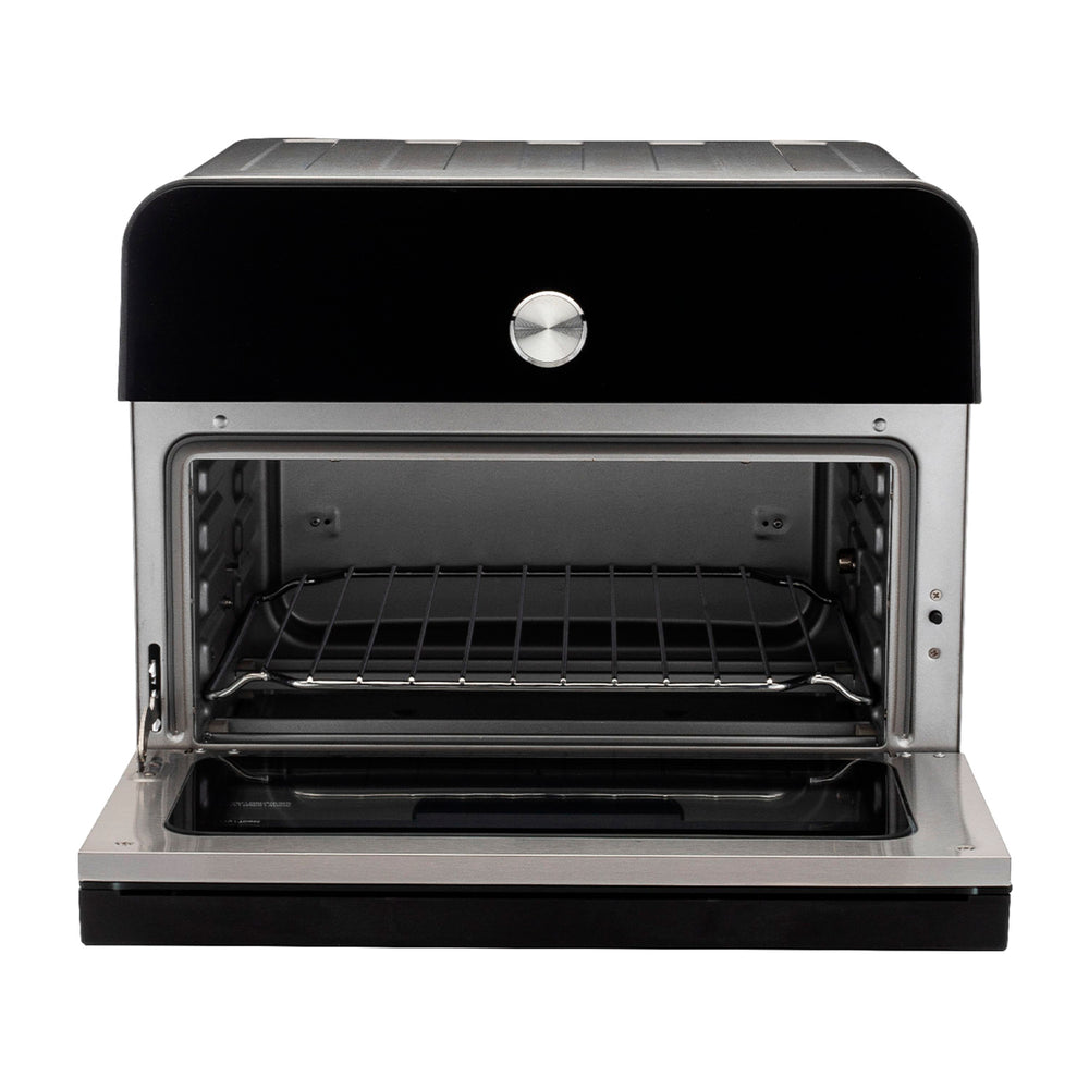 Instant Omni Plus Horno Eléctrico con Freidora de Aire 10-en-1 de 18L | EvenCrisp | Puerta de Vidrio | 1800W | Negro Acero