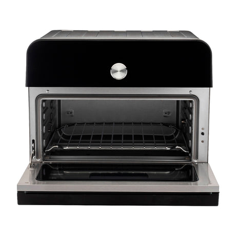 Instant Omni Plus Horno Eléctrico con Freidora de Aire 10-en-1 de 18L | EvenCrisp | Puerta de Vidrio | 1800W | Negro Acero