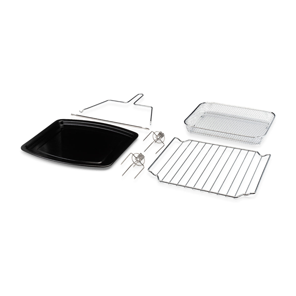 Instant Omni Plus Horno Eléctrico con Freidora de Aire 10-en-1 de 18L | EvenCrisp | Puerta de Vidrio | 1800W | Negro Acero