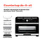 Instant Omni Plus Horno Eléctrico con Freidora de Aire 10-en-1 de 18L | EvenCrisp | Puerta de Vidrio | 1800W | Negro Acero