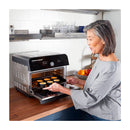Instant Omni Plus Horno Eléctrico con Freidora de Aire 10-en-1 de 18L | EvenCrisp | Puerta de Vidrio | 1800W | Negro Acero