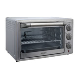 Sankey Horno Eléctrico de 30L | Rostizador | Acero Inoxidable | Puerta de Vidrio | Auto Apagado | 1500W | Plateado