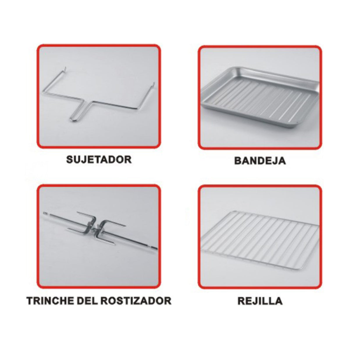 Sankey Horno Eléctrico de 30L | Rostizador | Acero Inoxidable | Puerta de Vidrio | Auto Apagado | 1500W | Plateado