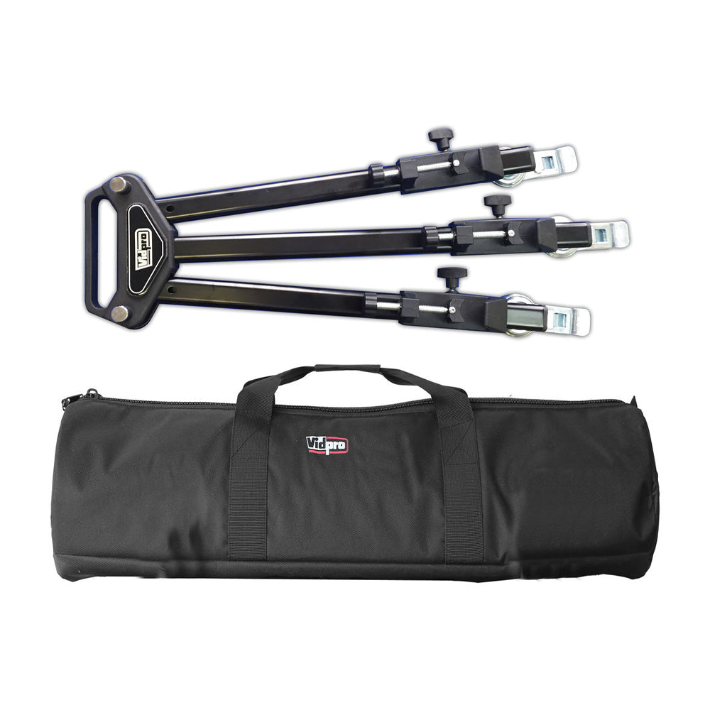 Vidpro Dolly Universal para Trípodes | Ajustable | Frenos