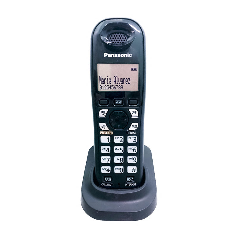 Panasonic Teléfono Inalámbrico de Mesa | Auricular Opcional | Altavoz | Negro