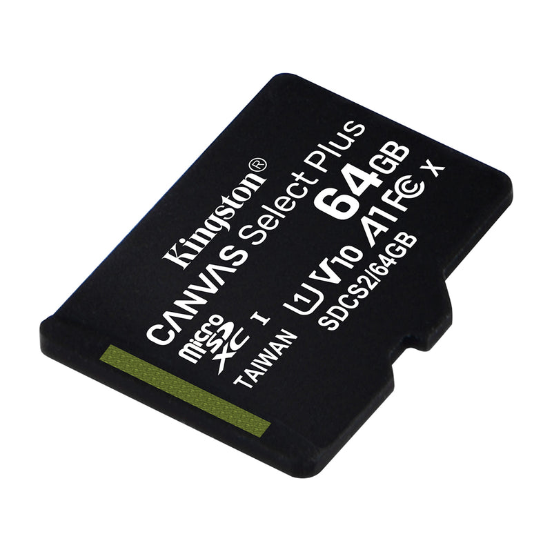 Kingston Memoria Micro SD de 64 GB + Adaptador | Clase 10 | 100MB/s