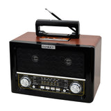 Sankey Radio Portátil | Sintonización FM | Asa Portable | Bluetooth | Negro