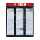 RCA Vitrina Comercial de 3 Puertas | Cierre Automático | Seguridad con Llave | 45p3