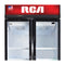 RCA Vitrina Comercial de 2 Puertas | Cierre Automático | Seguridad con Llave | 25p3