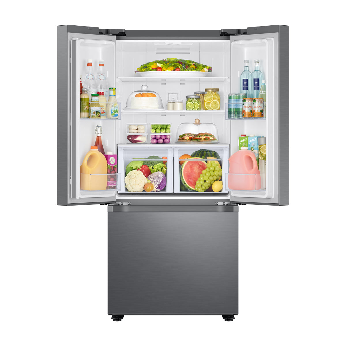 Samsung Refrigeradora French Door Digital Inverter de 3 Puertas | All-Around Cooling | Power Cool | SpaceMax | 22.2p3