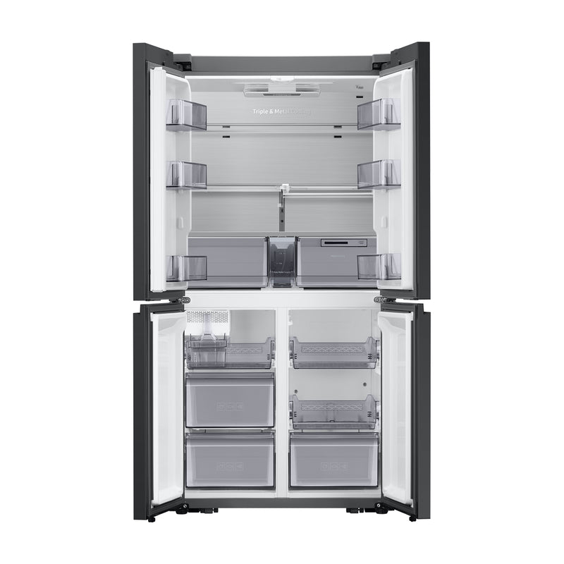 Samsung BESPOKE Refrigeradora French Door de 4 Puertas Digital Inverter | FlexZone | Triple Cooling | Ice Maker | 23p3 | Clean White/Pink