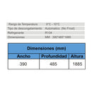 Sankey Vitrina Comercial de 1 Puerta | Cierre Automático | Seguridad con Llave | 5.7p3