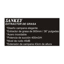 Sankey Extractor de Grasa de 90cm | Tipo Chimenea | 3 Velocidades | 3 Filtros de Aluminio | 400m3/H