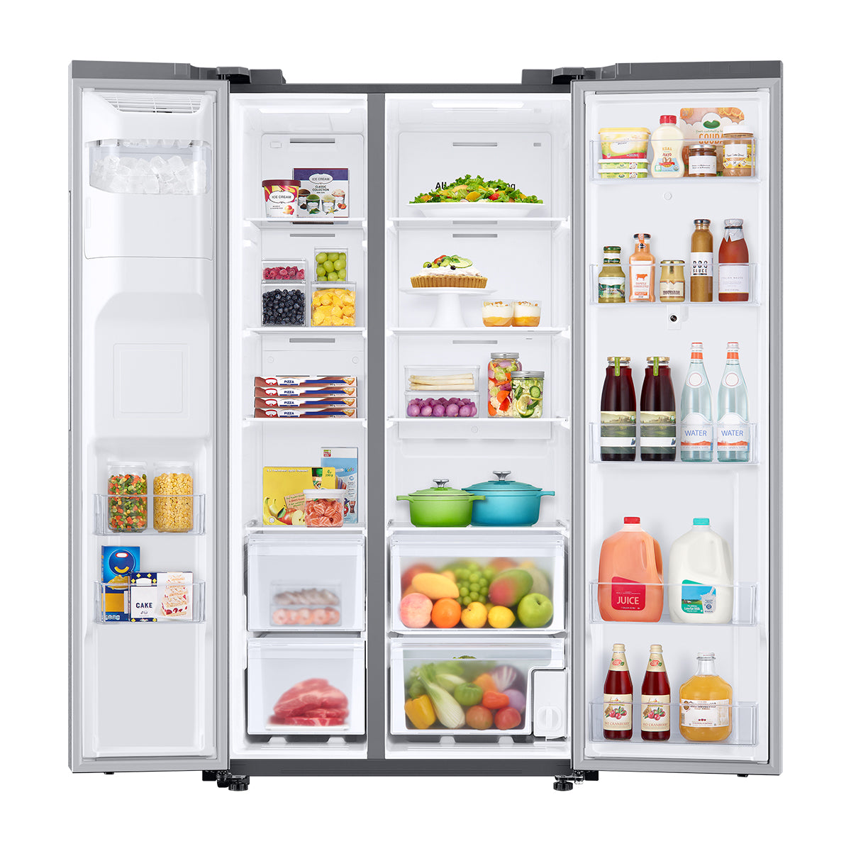 Samsung Refrigeradora Side By Side Digital Inverter | Family Hub | WiFi | Bluetooth | Dispensador de Agua y Hielo | 21.51p3